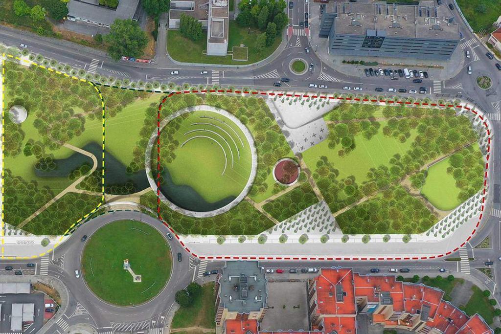 Começaram as obras no novo parque urbano que ligará o centro de Gondomar à ribeira da Archeira