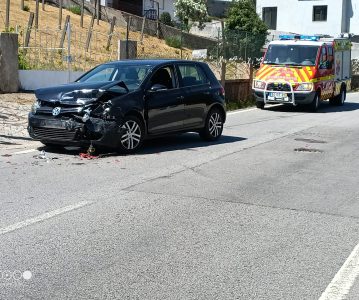 Mulher ferida após acidente rodoviário em Oliveira de Azeméis