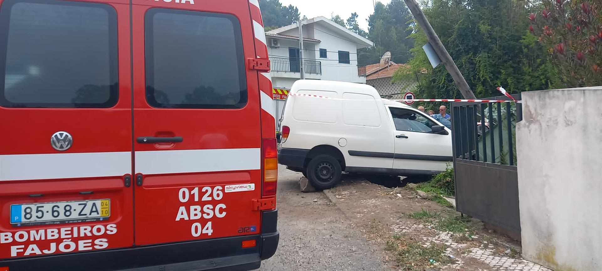 Homem ferido em despiste automóvel em Oliveira de Azeméis
