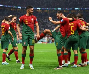 Portugal goleia a Suíça e garante lugar nos quartos de final do Campeonato do Mundo