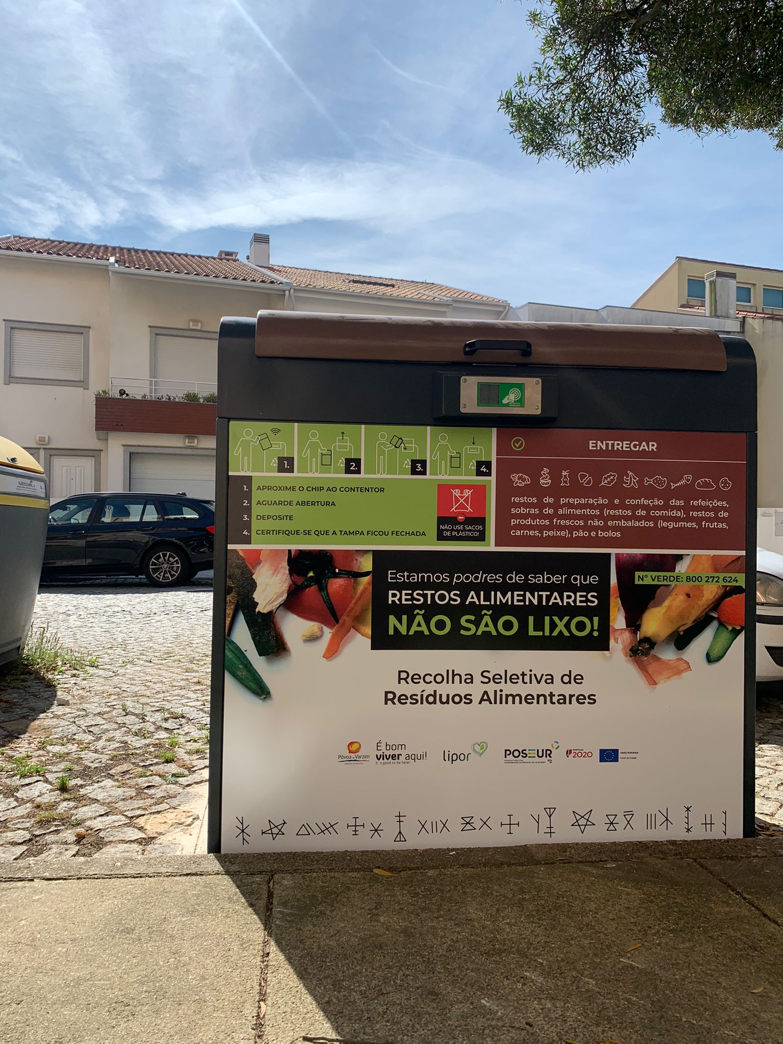 Município da Póvoa de Varzim e LIPOR instalam novos equipamentos para a recolha seletiva de resíduos alimentares