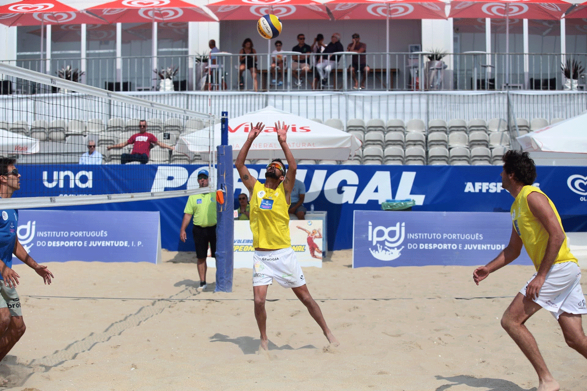 Hugo Campos e João Nuno Pedro vencem etapa de Espinho do Nacional em Voleibol de Praia