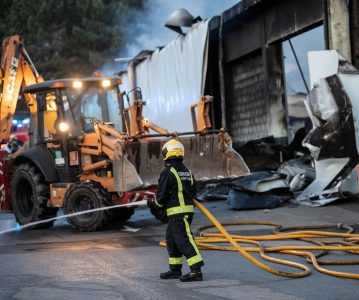 Incêndio em fábrica de Madeira na freguesia de Rebordosa