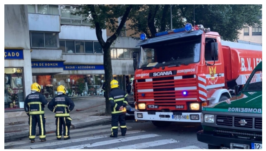 Matosinhos : Incêndio deflagrou em escritório de cartomante