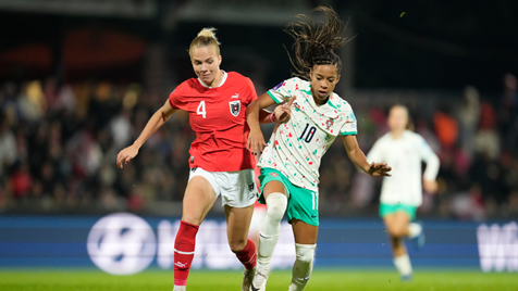 Seleção feminina perde com a Austria por 2-1