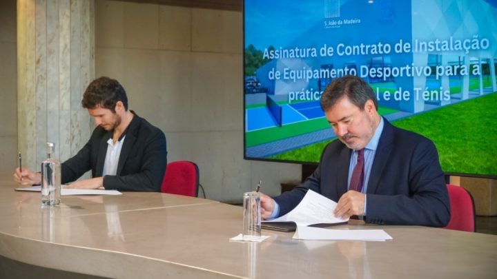 Câmara Municipal de São João da Madeira Assina Protocolo para Equipamento Desportivo de Padel e Ténis