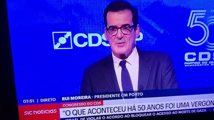 Rui Moreira Pede Desculpa em Nome do Porto ao CDS pelo Cerco ao Primeiro Congresso do Partido